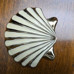 Lilly Pulitzer Cream and Silver Shell Shaped Bottle Opener